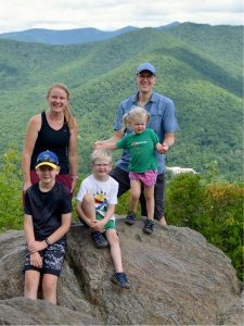 Bjorn with his family in Montreat, NC