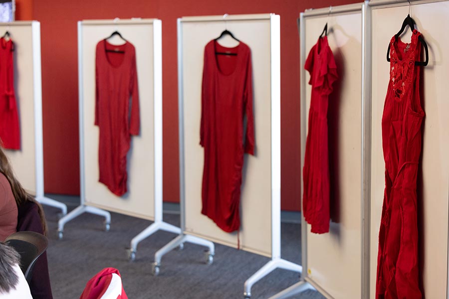 Red dresses